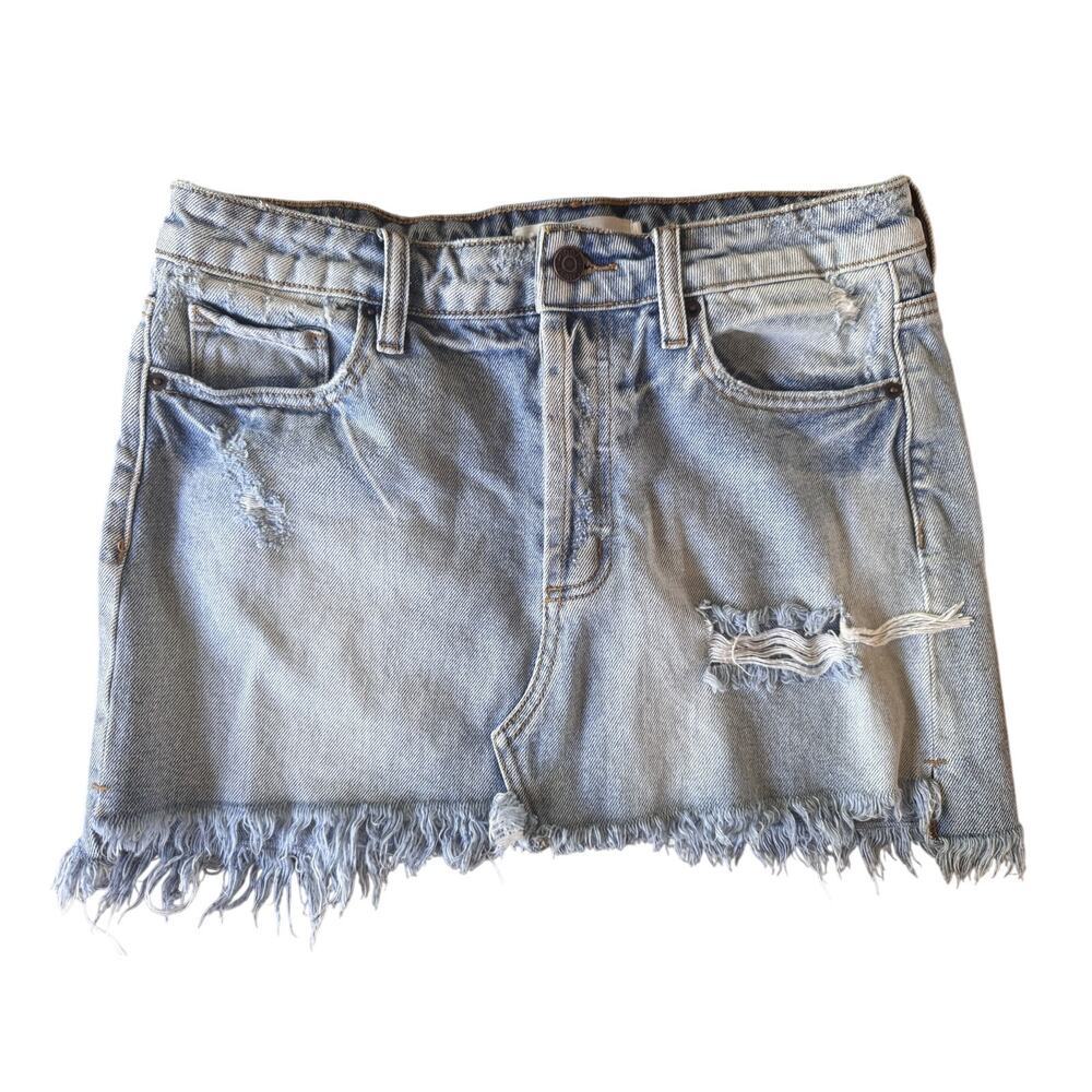 Hidden Women's Jean Skirt -Light Denim Wash, Size Medium - NWT